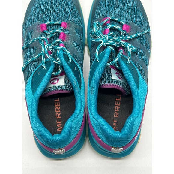 Merrell Trail Running Shoes Women's Size 7 J53100 QForm2 Vibram Teal Purple - Picture 7 of 9